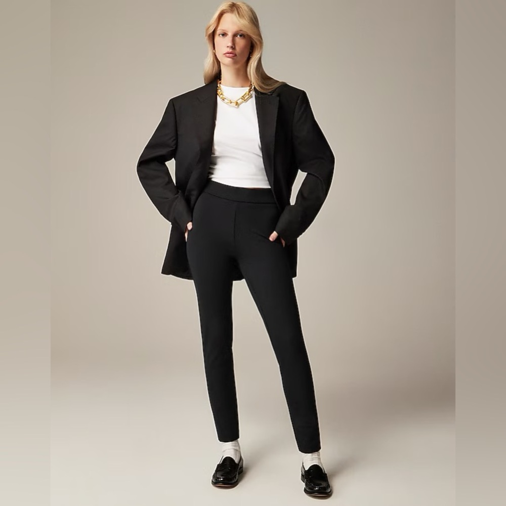 J. CREW // SZ 6 // Pixie pant in stretch ponte, black // retail $98